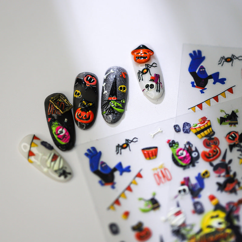 Halloween Party 5D Nail Stickers