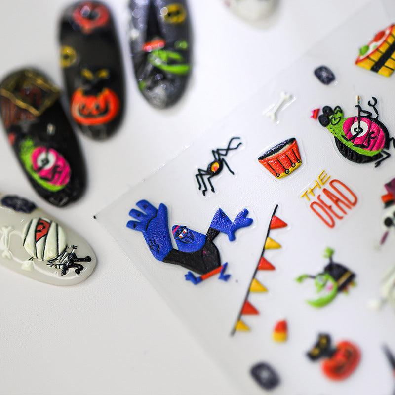 Halloween Party 5D Nail Stickers