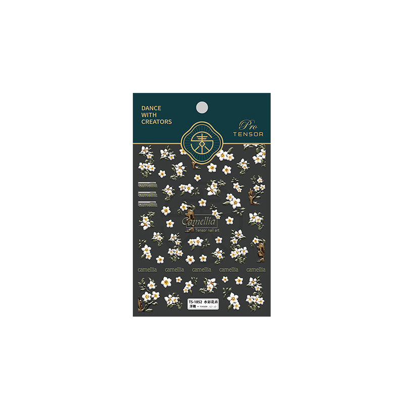 Flower 5D Nail Stickers