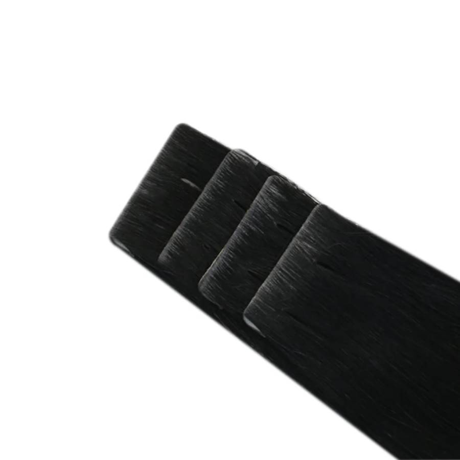 Jet Black #1 Invisible Virgin Remy Tape in Hair Extensions