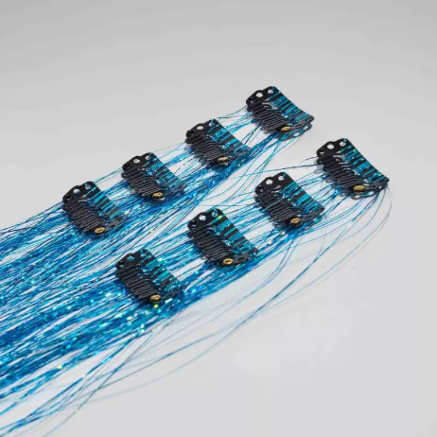 24‘’ DIY Clip in Hair Tinsel Kit (12 Colors)