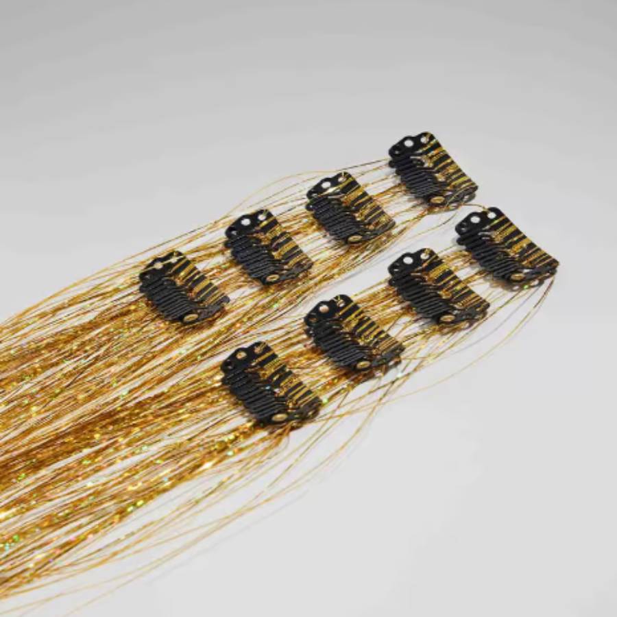 24‘’ DIY Clip in Hair Tinsel Kit (12 Colors)