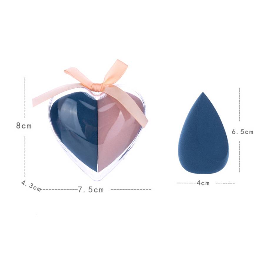 Heart-Shaped 2pcs Package Makeup Sponges