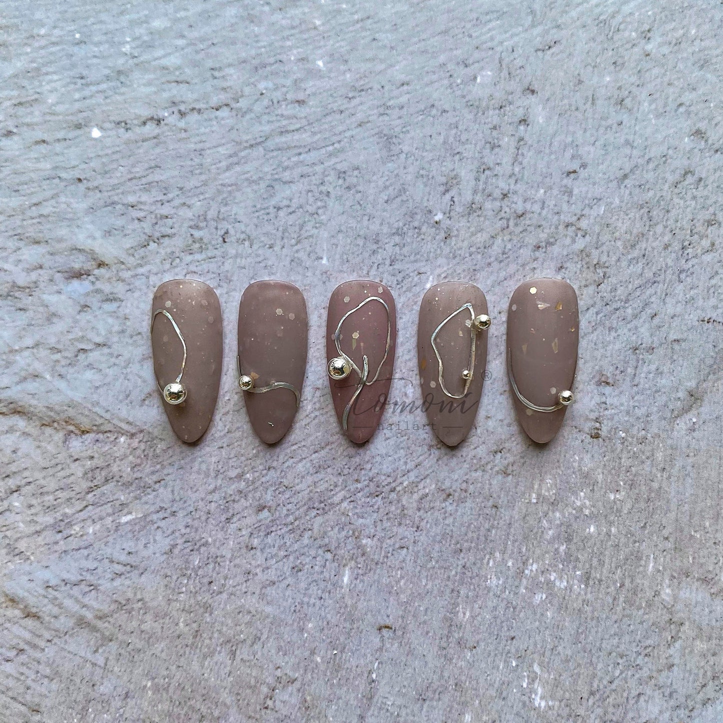 Geometry Line 5D Nail Stickers (2 Pcs)