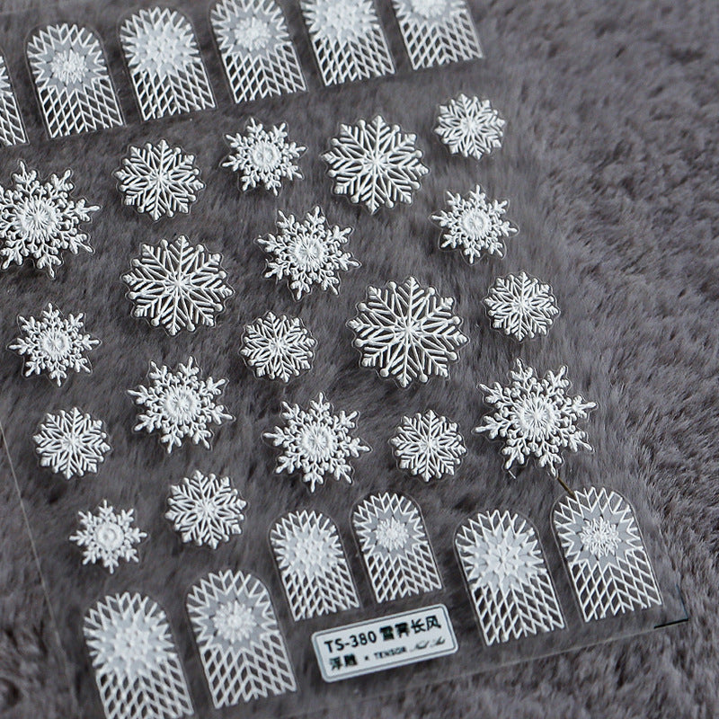 Snowflake 5D Nail Stickers | Christmas