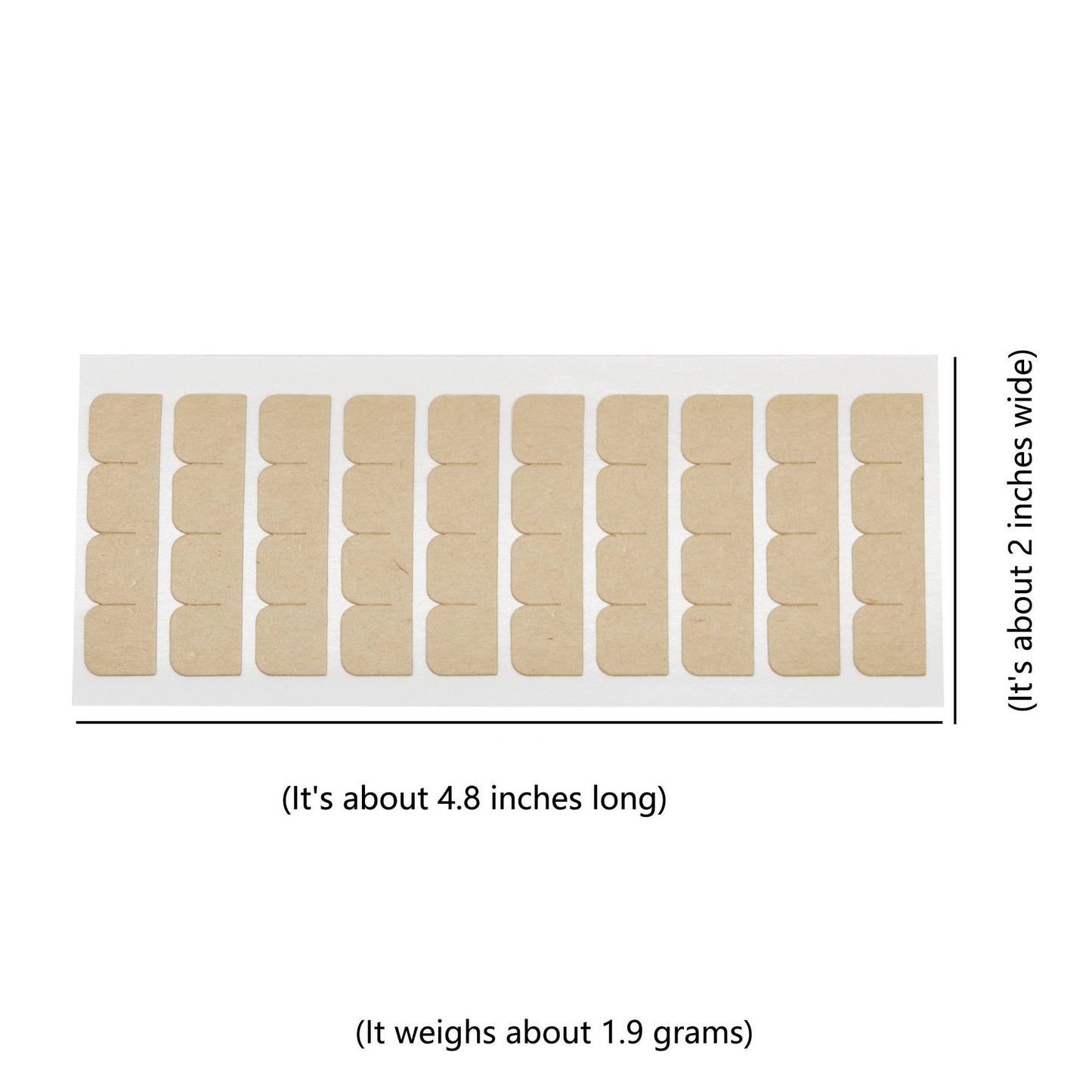 Double Sided Replacement Tapes for Mini Tape Ins, 50 Pieces