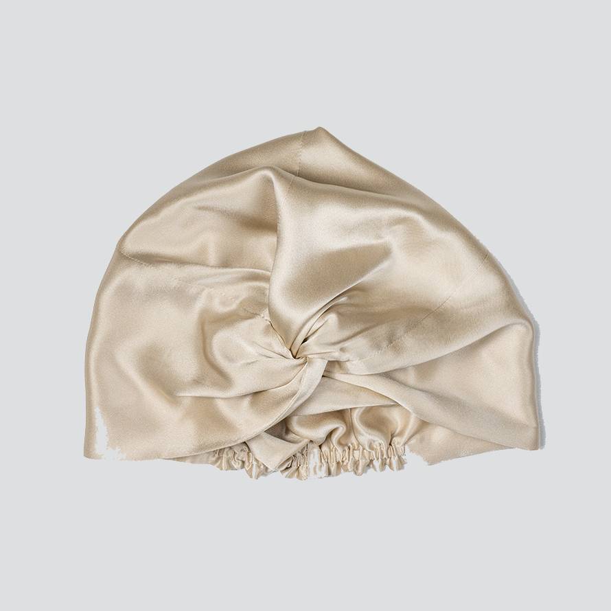 19MM 100% Mulberry Silk Sleep Cap for Women Hair Care