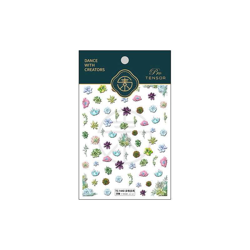 Succulents 5D Nail Stickers