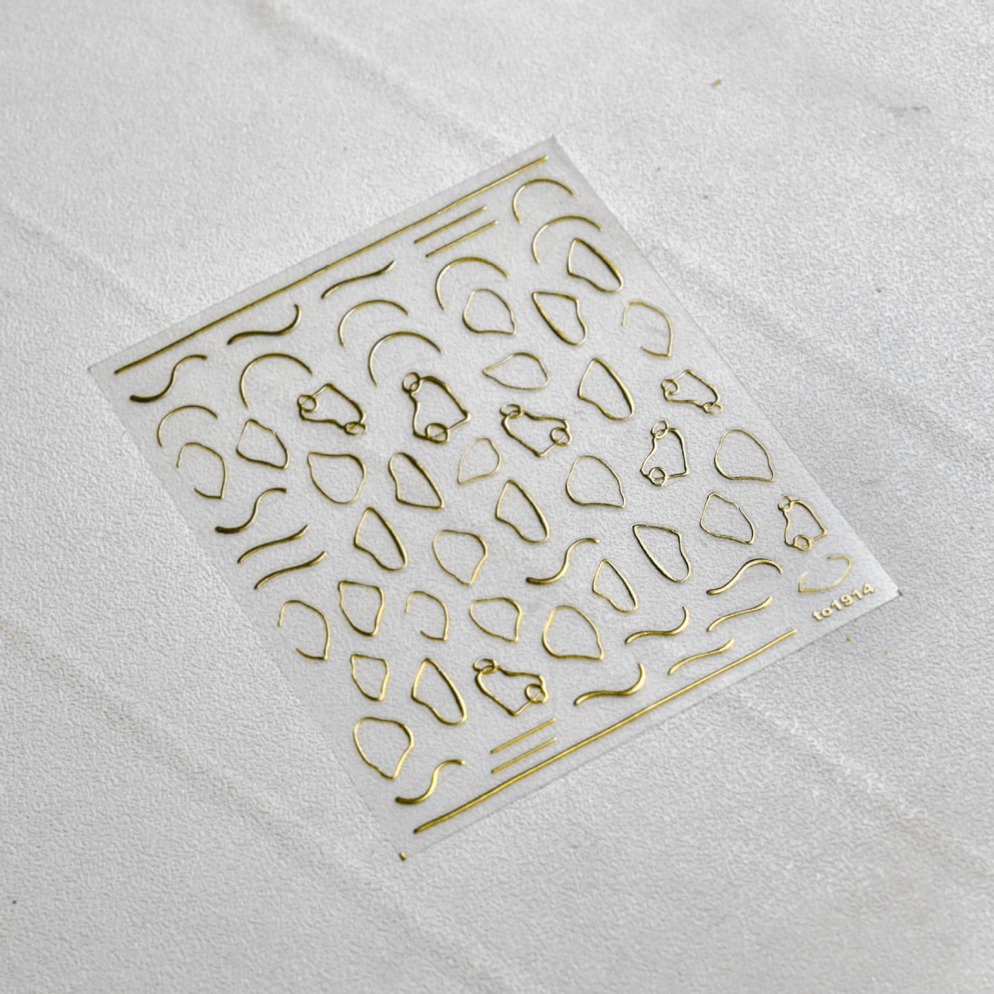 Geometry Line 5D Nail Stickers (2 Pcs)