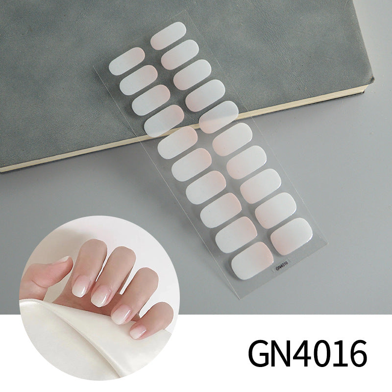 White Gradient Daily No UV Light Gel Nail Polish Strips – JOLIMOO