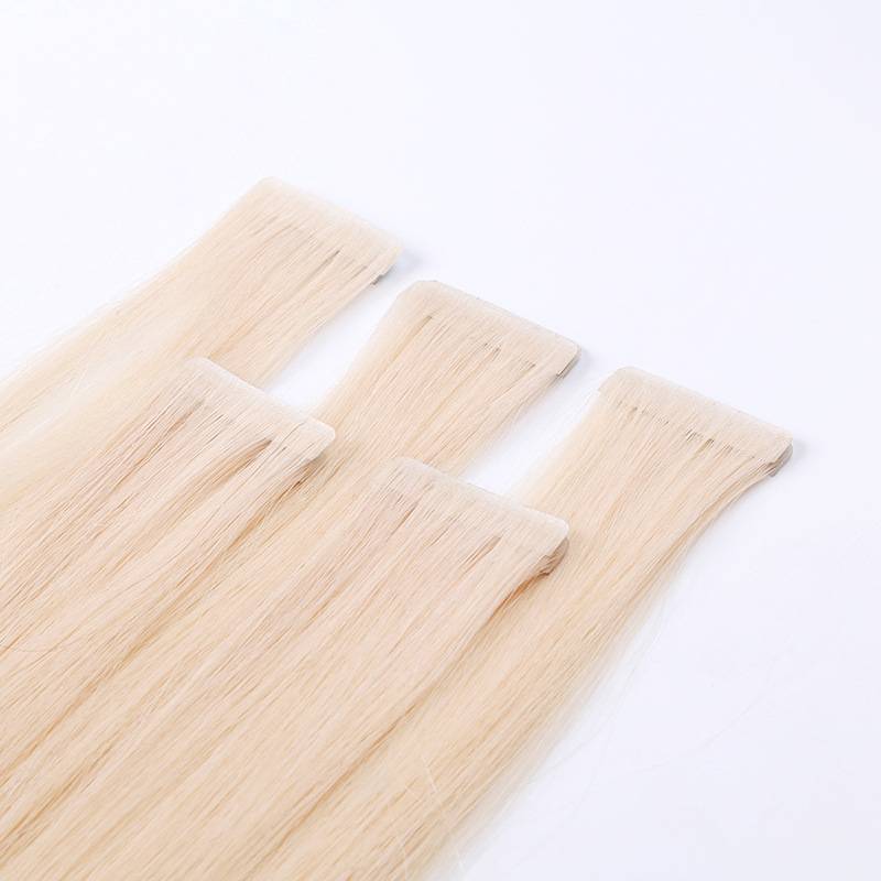 [SALE] 20 Inch 25G Platinum Blonde #1001 Invisible Virgin Remy Tape in Hair Extensions