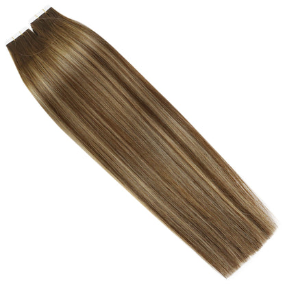 [SALE] 16 Inch 25G #4/27/4 Invisible Virgin Remy Tape in Hair Extensions