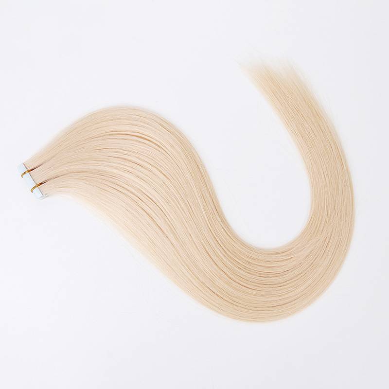 [SALE] 20 Inch 25G Platinum Blonde #1001 Invisible Virgin Remy Tape in Hair Extensions