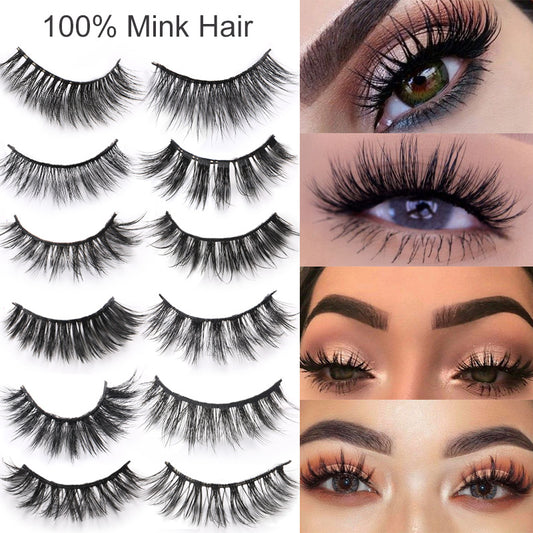 Eyelashes 3D Faux Mink ( 5 Pairs)