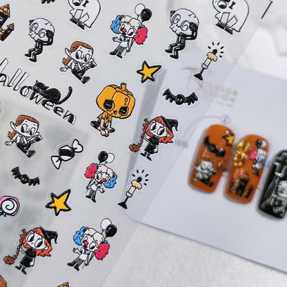 Halloween Party 5D Nail Stickers