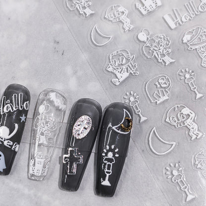 Halloween Party 5D Nail Stickers