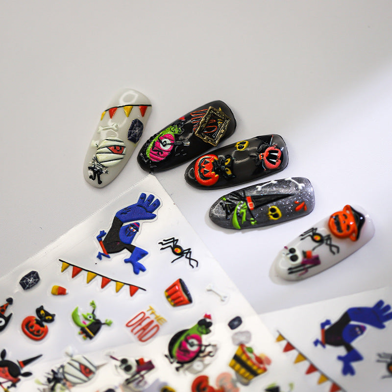 Halloween Party 5D Nail Stickers