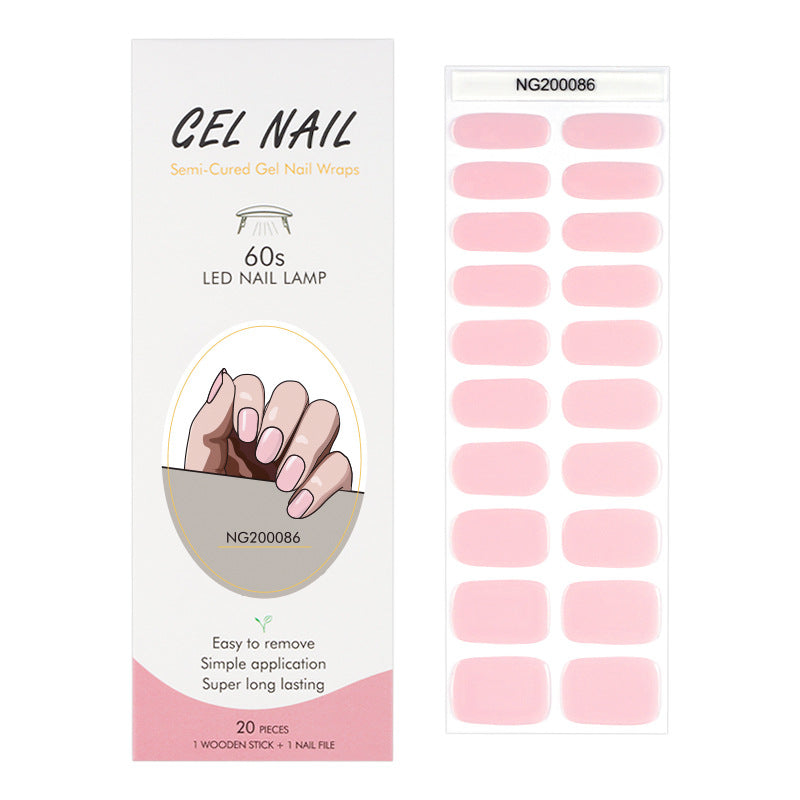 Pink Gel Nail Polish Strips