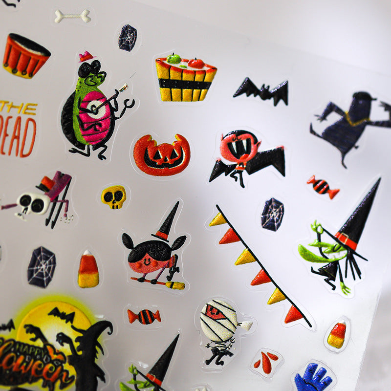 Halloween Party 5D Nail Stickers