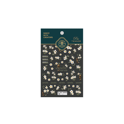 Flower 5D Nail Stickers