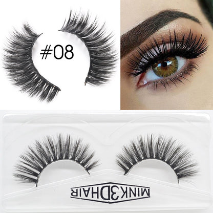 Eyelashes 3D Faux Mink ( 5 Pairs)