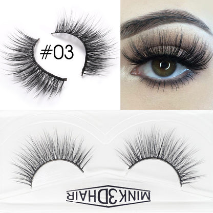 Eyelashes 3D Faux Mink ( 5 Pairs)