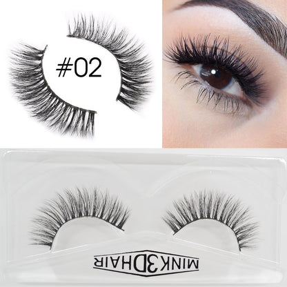 Eyelashes 3D Faux Mink ( 5 Pairs)