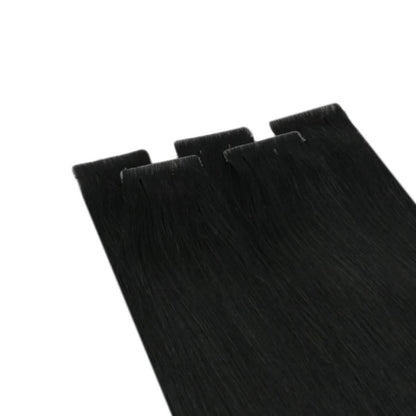 Jet Black #1 Invisible Virgin Remy Tape in Hair Extensions