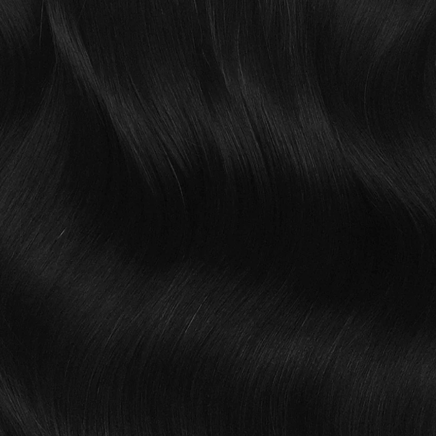 Jet Black (#1) Seamless Clip In Hair Extensions