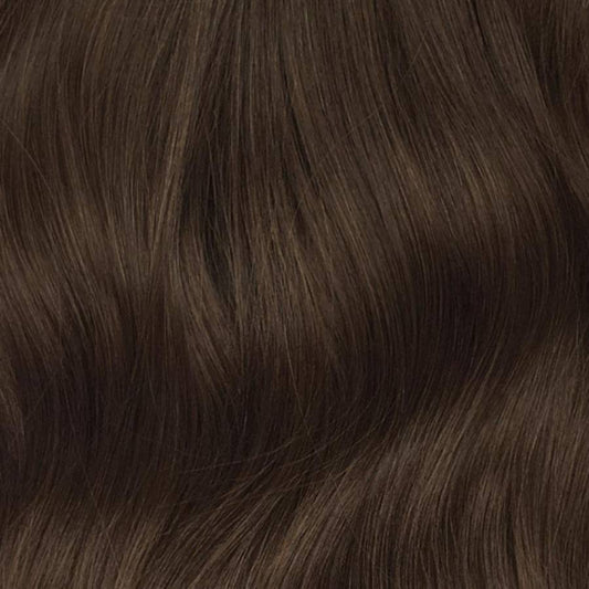 Medium Brown (#4) Seamless Clip In Hair Extensions