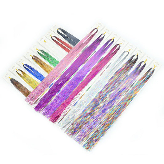 24‘’ DIY Clip in Hair Tinsel Kit (12 Colors)