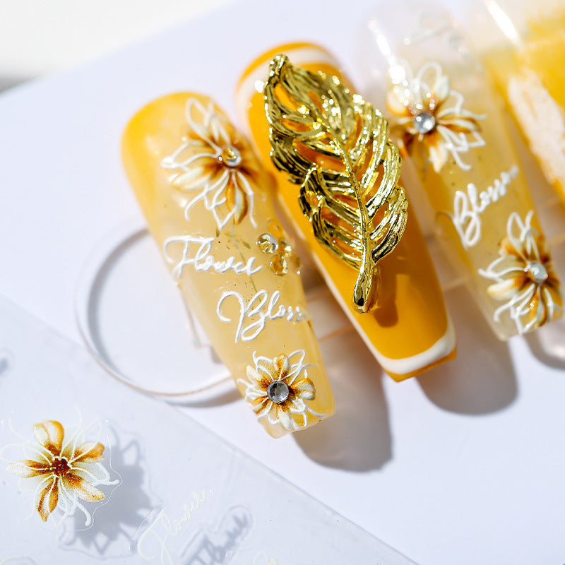 Flower Blossoms 5D Nail Stickers