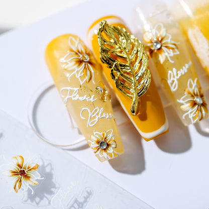 Flower Blossoms 5D Nail Stickers