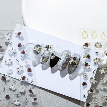 Vintage Roses 5D Nail Stickers