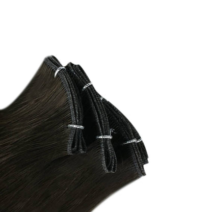 Dark Brown #2 Virgin Remy Hair Genius Weft Bundle